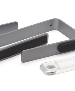 Griffin Elevator Laptop Stand - Ergonomic Computer Riser & Laptop Mount Made of Sturdy Brushed Aluminum - Supports Posture & Elevates Workspace with a Minimal Design, Space Grey Clear (2.5 Oz) Matte Space Grey/Clear Single 14 51rv5ghxExL