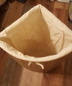 Honey-Can-Do Bamboo Wicker Corner Hamper 24-Inches Tall, Natural 27 51rvhEWxfIL