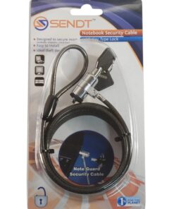 Alternative view of Sendt 10 Foot Black Notebook/Laptop Keyed Lock Security Cable Extra Long! Black 10 Ft