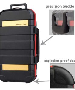 Camera Battery and Memory Card Storage Case, SD CF Memory Cards Holder Case, Waterproof & Shockproof Plastic Tank Organizer for Nikon, Canon Camera Batteries, Good for Outdoor Travel Use 22 51rycCnqQIL