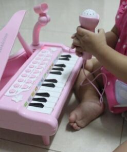 Love&Mini Piano Toy Keyboard for Kids Birthday Gift Age 1+ Pink 24 Keys Toddler Piano Music Toy Instruments with Microphone 24 Keys Pink 47 51s0Wwo0g5L