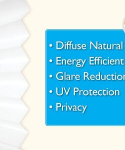 Redi Shade No Tools Original Light Filtering Pleated Paper Shade White, 36 in x 72 in, 6 Pack 36 in x 72 in, 6-pack 29 51s240vO5lL 1