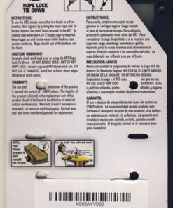PROGRIP 402400 XRT Rope Lock Tie Down w/Pushbutton Release for Cargo Transport and Control: 8' x 1/4" (Pack of 1) 8' x 1/4" 11 51s33p6nJKL