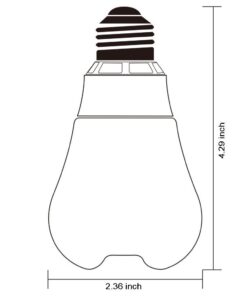 Alternative view of LED Light Bulbs A19 - Vintage Style Soft White Glow 8 Watt Bulbs - 60 Watt Equivalent - Brightest Bulb Energy Star 3000K 810 Lumens - 2 Year Warranty - 4 Pack - by Go LED Co