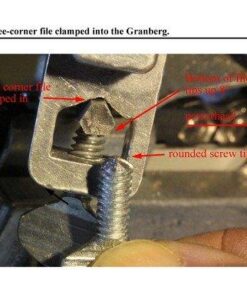Granberg Chainsaw Sharpener, G106B - Easy File-N-Joint Bar Mounted Guide System - Best Chain Saw Blade Teeth Grinder Sharpening Tool Set - Portable Filing Hand Attachment Sharpen File Accessories Kit Chain Saw Sharpener 41 51s36xO9flL