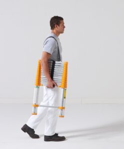 Xtend & Climb 770P telescoping-ladders, 12.5 ft, Yellow/Gray Classic Home Series 770P, Yellow/Gray 12.5ft Telescoping Ladder 18 51s7vAzWPmL