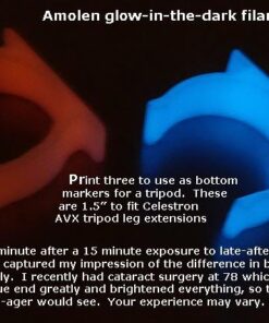 AMOLEN PLA 3D Printer Filament, 1.75mm Glow in The Dark Blue Filament for 3D Printing, 1kg(2.2lbs) Spool, Compatible with Most FDM Printer Glow-blue 55 51s9gApsTwL