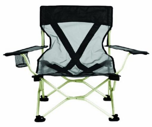 Travel Chair French Cut Portable Beach Chair for Outdoor Trips, Folding Camping Chair with Bag, Black Frenchcut