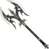 UNITED CUTLERY Kit Rae Black Legion Battle Axe – Stainless Steel Blades, Leather Wrapped Handle, Metal Handle Accents, Art Print – Fantasy Inspired Battle Axe from the Mind of Kit Rae – 35” Overall 4 51sMLt0YwfL