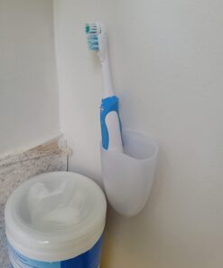 Command Bath Razor Holder, Clear Frosted, 1-Holder, 1- Water-Resistant Strip, Organize Damage-Free 47 51sR24h8S3L