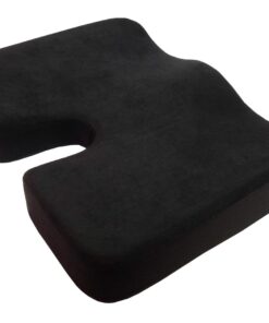 Kieba Coccyx Seat Cushion, Cool Gel Memory Foam Large Orthopedic Tailbone Pillow for Sciatica, Back, and Tailbone Pain (Black) Black 19 51sRTqBjc L