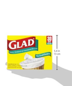 Glad Small Trash Bags - 4 Gallon White Trash Bag - 30 Count 30 bags 16 51sXiWkJZfL