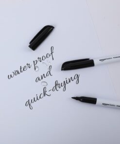 Amazon Basics Fine Point Tip Permanent Markers, Black, 12-Pack 1 Count (Pack of 12) 33 51sZuWkZBPL