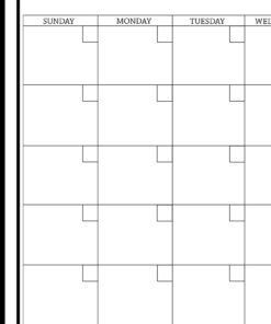 WallPops WPE0447 Large Monthly Dry Erase Calendar Decal, White & Off-White 22 51slG4oxQfL 1