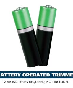 WAHL Groomsman Battery Operated Facial Hair Trimmer for Beard & Mustache Trimming Including Light Detailing and Body Grooming – Model 9906-717V Silver 12 51sm6Gy3NZL