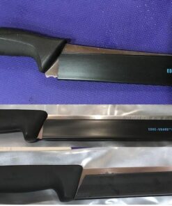 Messermeister 12” Slicer Edge-Guard, Black - Fashionable & Functional Knife Protector for Carving & Slim-Blade Knives - 2 Blade Entry Notches - 12.5” x 0.9375” 12.5” x 1.25" 19 51snIcerFHL