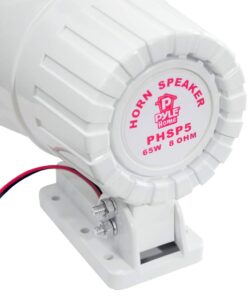 Pyle Indoor/Outdoor PA Horn Speaker - 8” Portable PA Speaker with 8 Ohms Impedance & 65 Watts Peak Power - Mounting Bracket & Hardware Included PHSP5, White 1 Pack 12 51t6XBWNStL