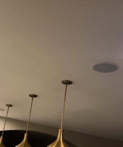 Polk Audio RC80i 2-way Premium In-Ceiling 8" Round Speakers, Set of 2 Perfect for Damp and Humid Indoor/Outdoor Placement - Bath, Kitchen, Covered Porches (White, Paintable-Grille) RC80i, 8 Inch 37 51tA4hiPOL