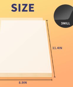 MFLABEL Thermal Laminating Pouches, 8.9 x 11.4-Inches Clear Thermal Laminating Plastic Paper Laminator Sheets for Photos Files Drawings for Use with Thermal Laminators 3 mil 200-Pack 200 Packs 3 Mill 9 51tQAWhGAcL 1