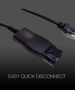 Alternative view of Headset Cable Compatible with Plantronics QD for Select Avaya Phones - J139, J169, J179, 1608,1616, 9610, 9620, 9620L, 9620C, 9630, 9630G, 9640, 9640G, 9650, 9670 (Basic Cable) | Adapter Cable HIS-1 Basic Cable