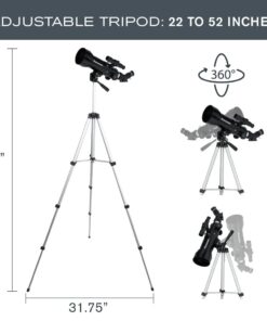 Celestron - 70mm Travel Scope - Portable Refractor Telescope - Fully-Coated Glass Optics - Ideal Telescope for Beginners - Bonus Astronomy Software Package 70 mm Travel Scope 50 51tRl9IyXlL