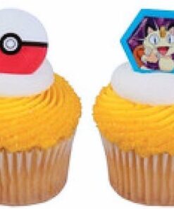 Alternative view of 24 POKEMON I CHOOSE YOU CUPCAKE RINGS CAKE TOPPERS