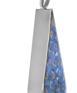 Amazon Collection Sterling Silver Pressed Flower Teardrop Earrings Blue 15 51taVgxR48L