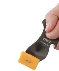 COLUMBIA RIVER KNIFE & TOOL CRKT Eat'N Tool Outdoor Spork Multitool: Durable and Lightweight Metal Multi-Tool for Camping, Hiking, Backpacking and Outdoors Activities, Black 9100KC 16 51tcgOyyxL