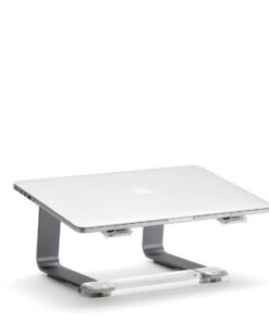 Griffin Elevator Laptop Stand - Ergonomic Computer Riser & Laptop Mount Made of Sturdy Brushed Aluminum - Supports Posture & Elevates Workspace with a Minimal Design, Space Grey Clear (2.5 Oz) Matte Space Grey/Clear Single 11 51thc2rWbgL