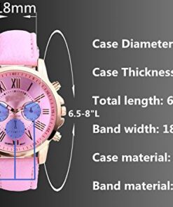 Top Plaza Fashion Women's Analog Watch, PU Leather Band Rose Gold Tone - White White Watch 25 51tjbsn98vL