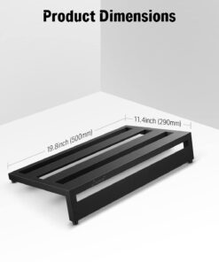 Donner Guitar Pedal Board Case DB-3 Aluminium Pedalboard 20'' x 11.4'' x 4'’ with Bag 20" x 11.4" x 4" 30 51tkHZ7wE6L