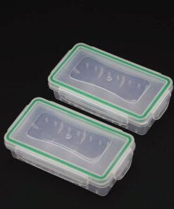 Orchidtent 4 Pieces Clear Plastic Waterproof Battery Storage Case Holder Organizer for 18650 Batteries / 16340 Batteries / CR123A batteries 16 51tnBBAdK7L
