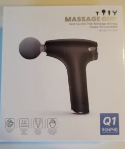RENPHO Lite Massage Gun with Heat, Mini Massage Gun Deep Tissue, Type C Charging Portable Body Deep Tissue Massager Gun, Quiet Percussion Muscle Massage Gun, Gift for Mom-FSA and HSA Eligible Grey 47 51toPZQGtIL