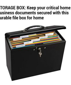 Master Lock File Box with Lock, Large Locking for Documents, Steel Keys, 7148D 19 51tyat uZHL