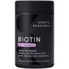 Sports Research Vegan Biotin 5000mcg with Organic Coconut Oil - Extra Strength Biotin Vitamin B7 for Healthier Hair & Skin + Keratin Support - Non-GMO & Gluten Free, 120 Softgels (4 Month Supply) 120 Count (Pack of 1) 5,000mcg 7 51u0X4SA64L 2