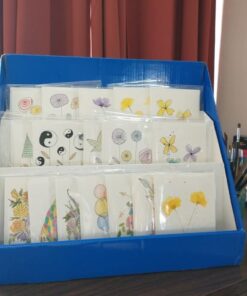 Classroom Keepers Sturdy Cardboard Book Shelf, 3-Tiered, Blue, 17" H x 20" W x 10" D, 1 Unit Mailbox 29 51u8ZFF55qL