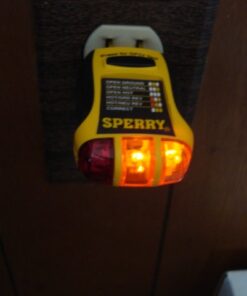 Sperry Instruments GFI6302 GFCI Outlet / Receptacle Tester, Standard 120V AC Outlets, 7 Visual Indication / Wiring Legend, Home & Professional Use, Yellow & Black Pack of 1 Yellow/Black 29 51uHI5SEBuL 5