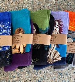 Chalier Womens Fun Socks Famous Painting Patterned Art Socks & Printed Cool Novelty Funny Socks for Women One Size 1 Set A-oil Painting Multicolor 2 (5 Pairs) 23 51uHReGx2 L