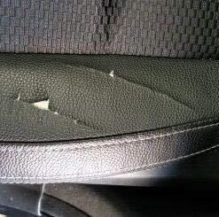 MastaPlasta Self-Adhesive Premium Leather Repair Patch - Black 8in x 4in (20 x 10 cm). Instant Upholstery Quality Patch for Sofas, Car Interiors, Bags, Jackets, Vinyl & More A Black Leather 41 51uJ2Dz5HvL 1