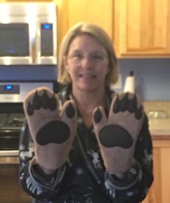Genuine Fred Bear Hands Oven Mitts - Quality Cotton with Heat Resistant Silicone - Fun & Function Kitchen Gadgets - Funny White Elephant Gift - Great Gift for Home Cooks, Bakers, & Animal Lovers - 35 51uLsIU6TQL