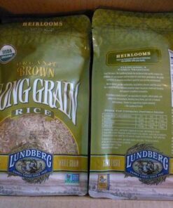 Lundberg Brown Rice, Organic Long Grain Rice - Non-Sticky, Fluffy Whole Grain Rice for Healthy Meals, Vegan Food, Gluten-Free Rice Grown in California, 32 Oz (Pack of 6) 32 Ounce (Pack of 6) 23 51uLzQSAvyL