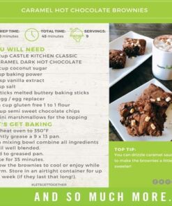 Castle Kitchen Classic Caramel Dark Chocolate - Dairy-Free, Vegan Premium Hot Chocolate Mix - Just Add Water - 14 oz (Pack of 2) Caramel 2 Pack 14 Ounce (Pack of 2) 15 51uOYQ6Wv5L 1