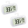 Waterproof Refrigerator Fridge Thermometer, Digital Freezer Room Thermometer, Max/Min Record Function Large LCD Screen and Magnetic Back for Kitchen, Home, Restaurants (2 Pack) 2 13 51uOhxAL7NL