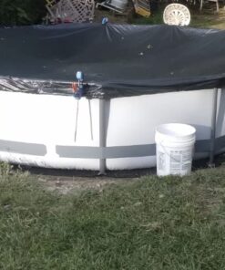 Bestway Steel Pro MAX 12 Foot x 30 Inch Round Metal Frame Above Ground Outdoor Backyard Swimming Pool Set with 330 GPH Filter Pump 12' x 30" 35 51uQgKYd5 L