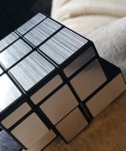 D-FantiX Shengshou Mirror Cube 3x3x3 Speed Cube 3x3 Mirror Blocks Cube Different Shapes Silver Cube 57mm 30 51uRiauDSzL