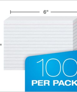 Oxford 4" x 6" Ruled White Index Cards, 100/Pack 1 11 51uS5UbR8FL