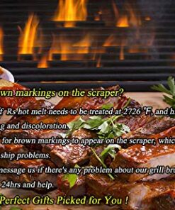 BEST BBQ Grill Brush Stainless Steel 18" Barbecue Cleaning Brush w/Wire Bristles & Soft Comfortable Handle - Perfect Cleaner & Scraper for Grill Cooking Grates 30 51uY2MwhhcL