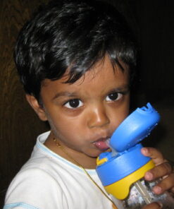 Thermos Foogo 11-Ounce Straw Bottle, Blue/Yellow 17 51ubJ6mHWL