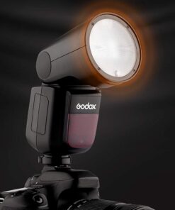 Godox V1-N Round Head Camera Flash Speedlite Flash for Nikon, TTL Flash Speedlight, 2.4G 1/8000s HSS 76Ws, 10 Level LED Modeling Lamp, 480 Full Power Shots, 1.5s Recycle Time 2600mAh Li-ion Battery 13 51udaUCjvL