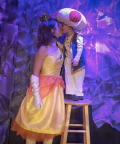 Disguise Women's Nintendo Super Mario Bros.Princess Peach Adult Costume Accessory Kit One Size Gold/Red/Green/White 18 51ujZy9JbOL